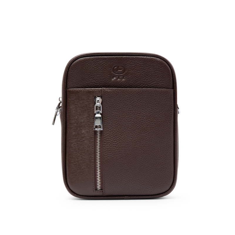 Túi đeo chéo da bò nam nhiều màu FTT Leather thiết kế trơn đơn giản, thời trang