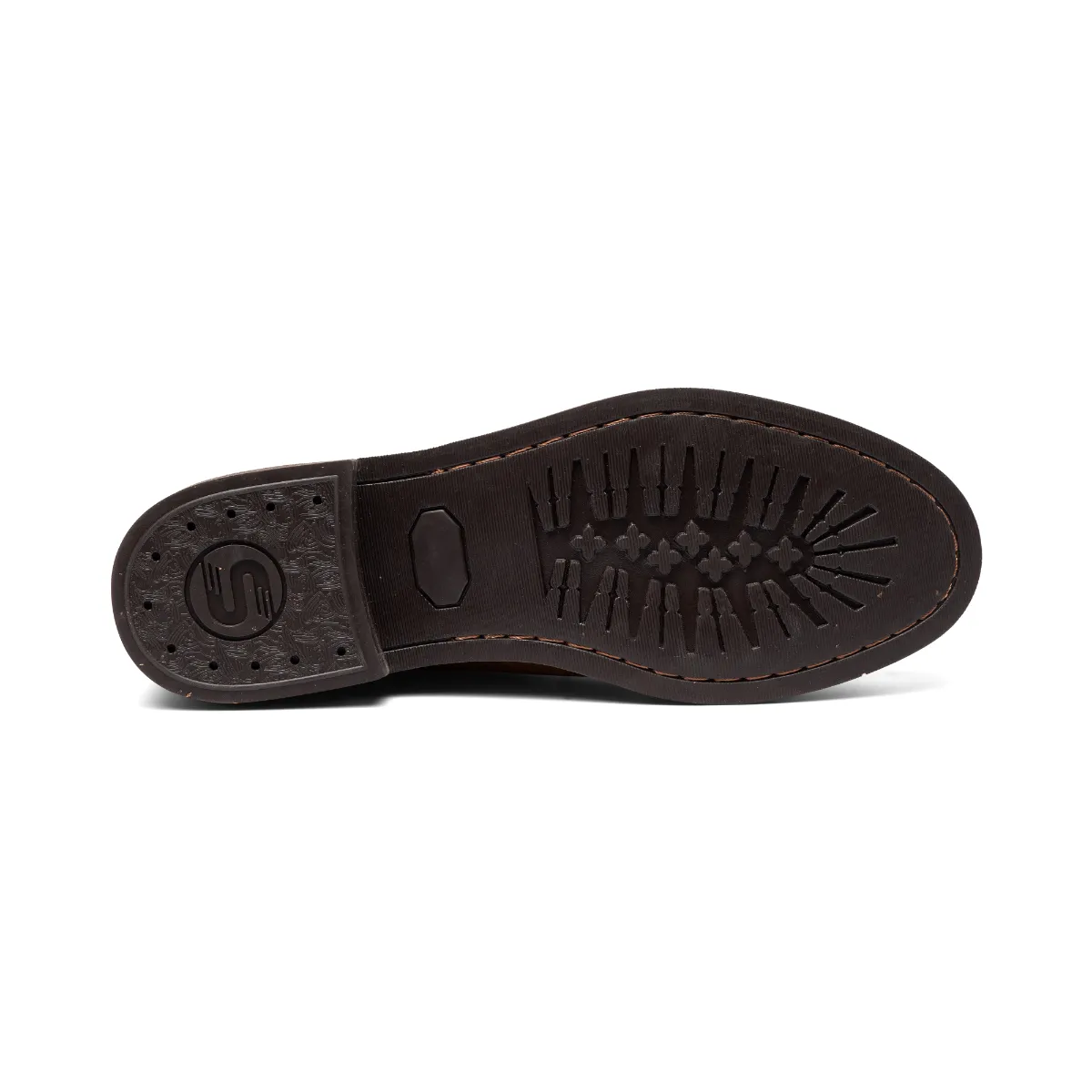 Giày da bò sáp nam Trench Chukka FTT Leather đế cao su đúc cao cấp chống trơn trượt F704