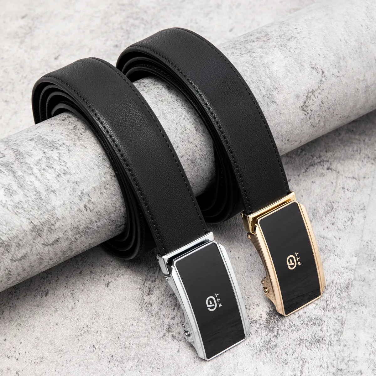 Thắt lưng da nam cao cấp FTT Leather dây da bò thật mặt tự động thông minh cao cấp bền bỉ  DF402402