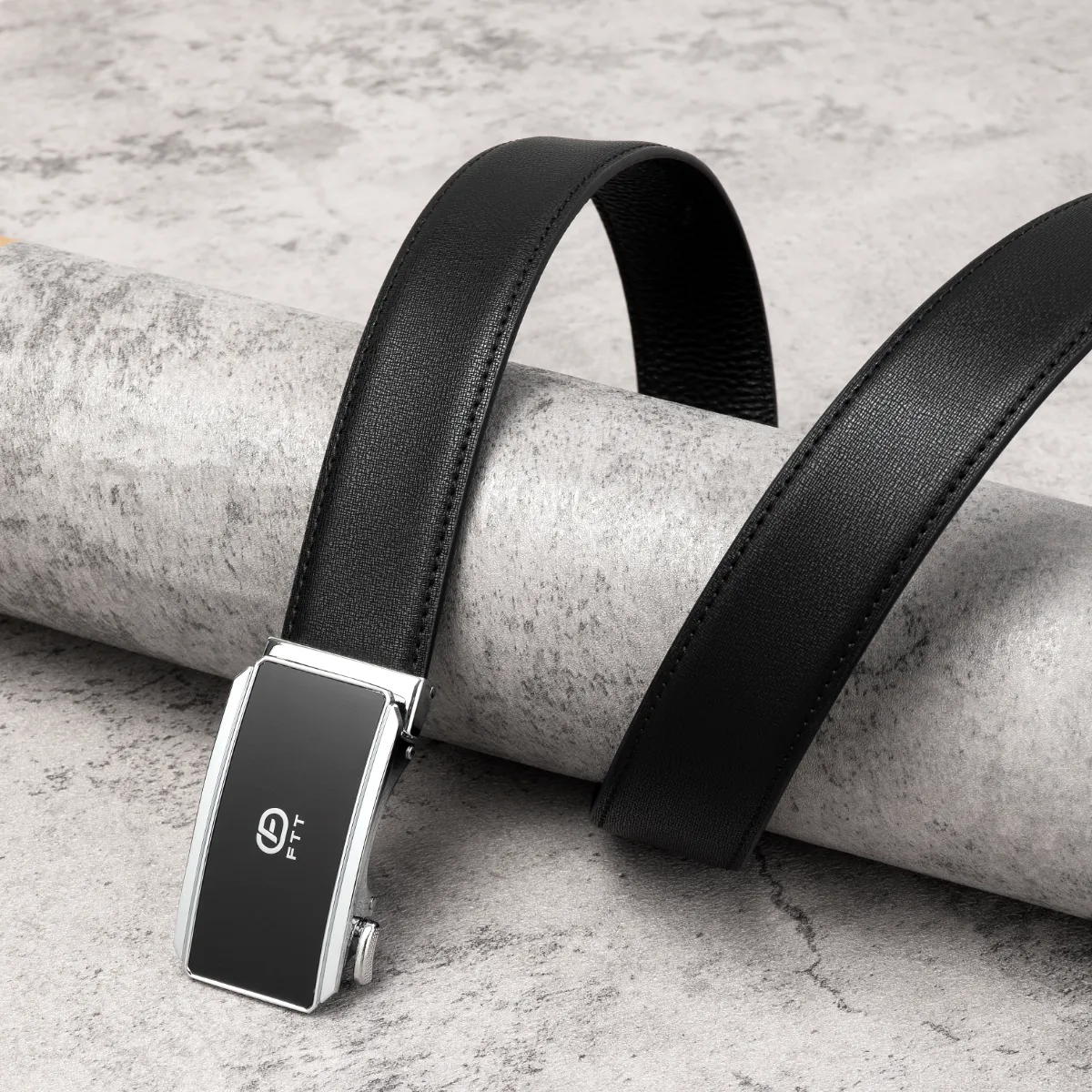 Thắt lưng da nam cao cấp FTT Leather dây da bò thật mặt tự động thông minh cao cấp bền bỉ DF402402