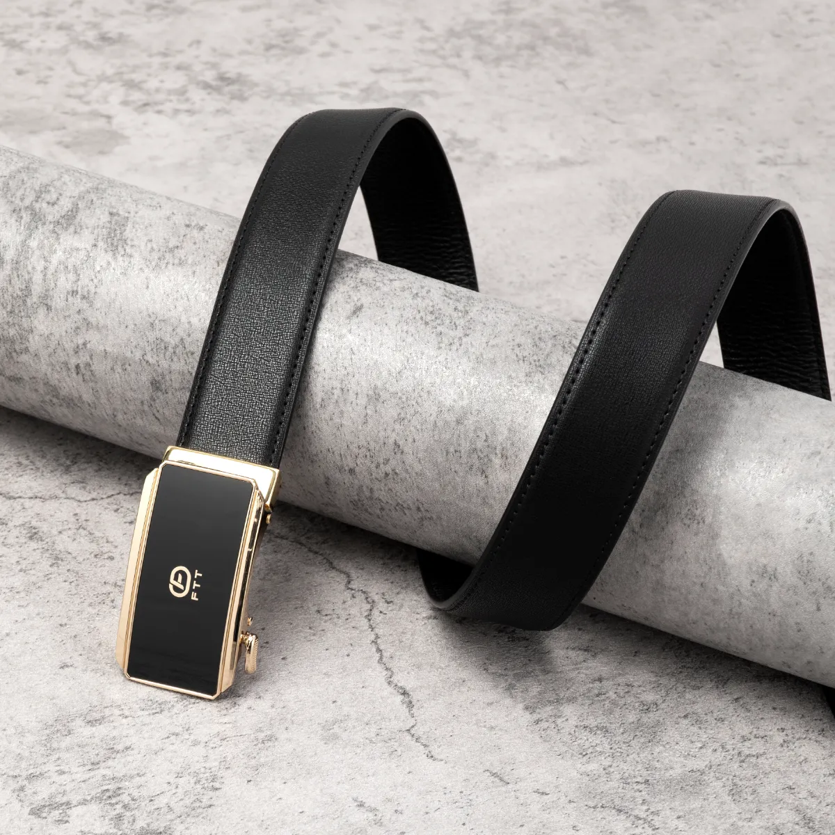 Thắt lưng da nam cao cấp FTT Leather dây da bò thật mặt tự động thông minh cao cấp bền bỉ DF402402