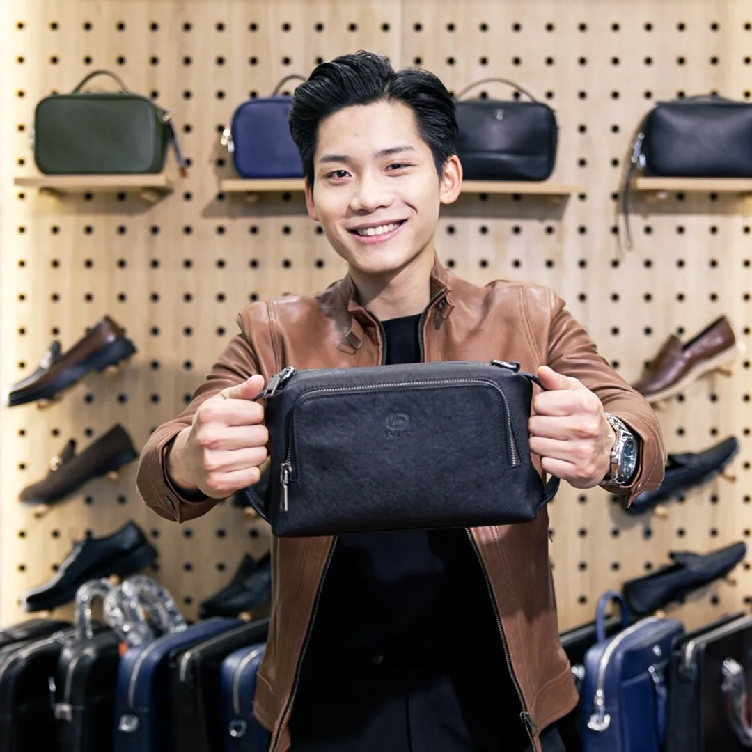 Túi Clutch Da Bò Cầm Tay Nam FTT Leather Tích Hợp Ngăn Đựng Thẻ Card Tiện Lợi