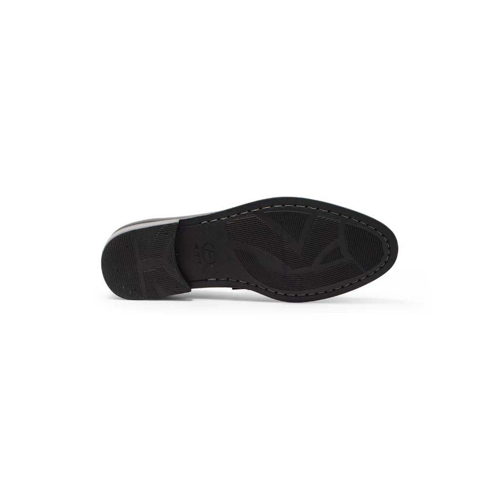 Giày da bò Penny Loafer nam FTT Leather dáng lười công sở trơn đế phip gỗ _F63840