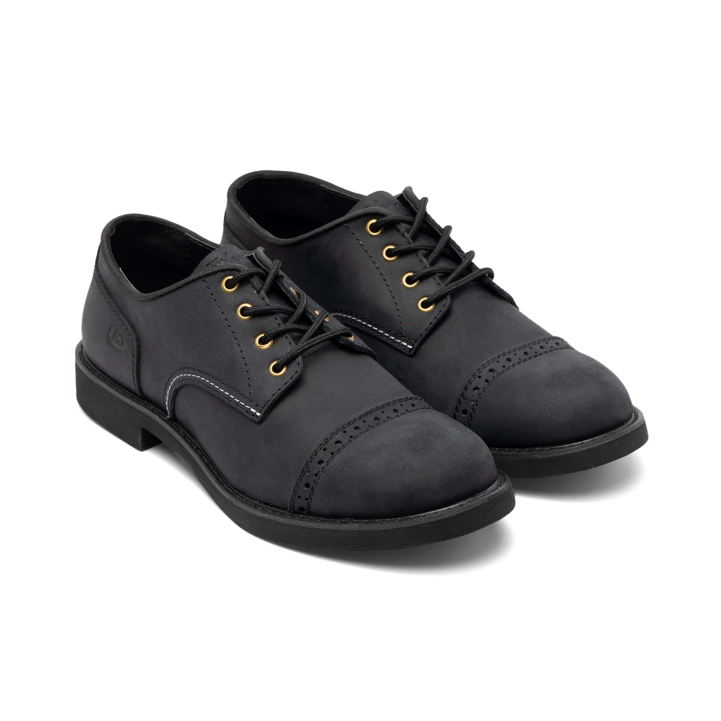Giày da bò sáp nam FTT Leather dáng Derby Quarter Brogue_ F80240