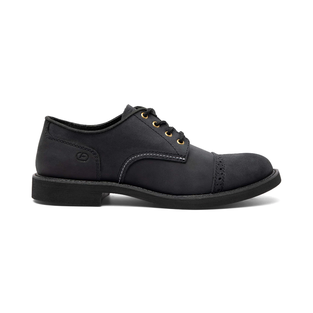 Giày da bò sáp nam FTT Leather dáng Derby Quarter Brogue_ F80240