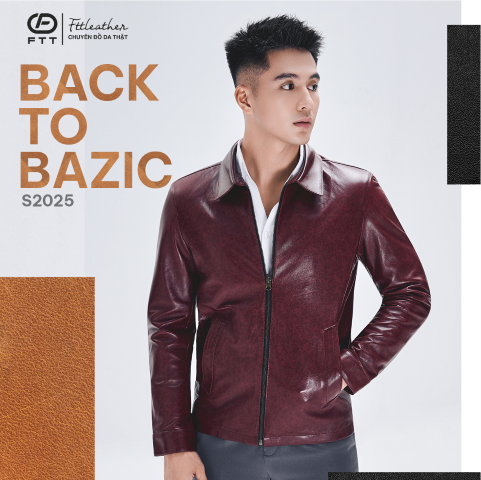 [Legend] Áo da nam Collar Jacket cổ may viền dáng suông - AD417