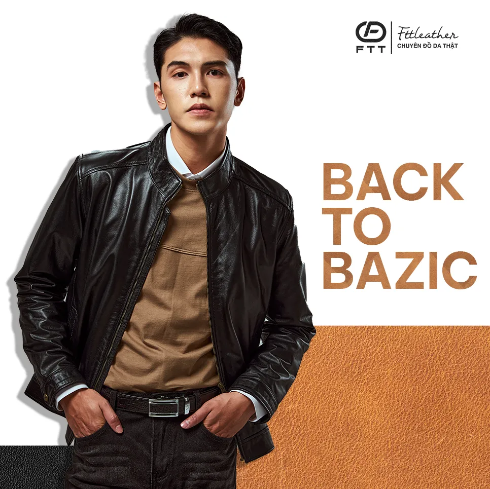 [LEGEND] Áo da Racer Jacket đường gân dọc AD203