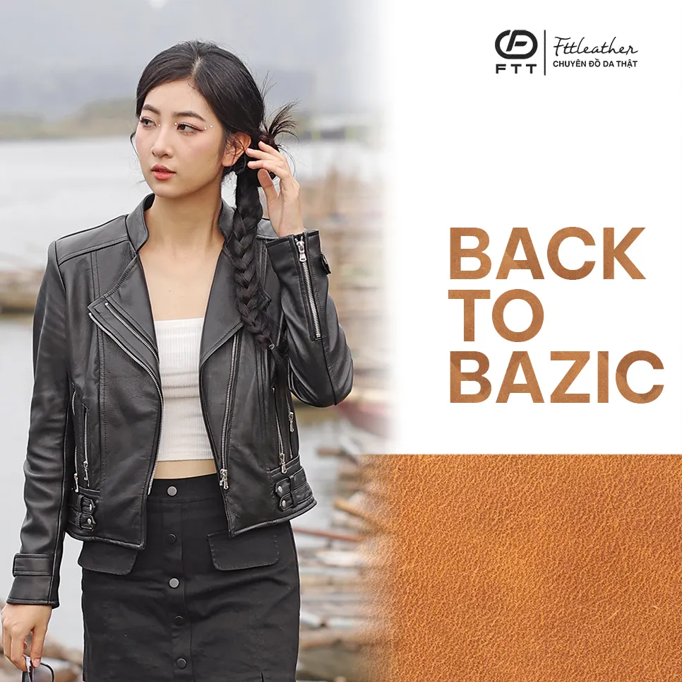 [LEGEND] Áo da nữ Biker Jacket - AN303