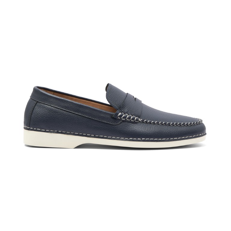 Giày lười Penny Loafer nam da bò vân hạt cao cấp FTT Leather đế siêu nhẹ hạn chế trơn trượt F864