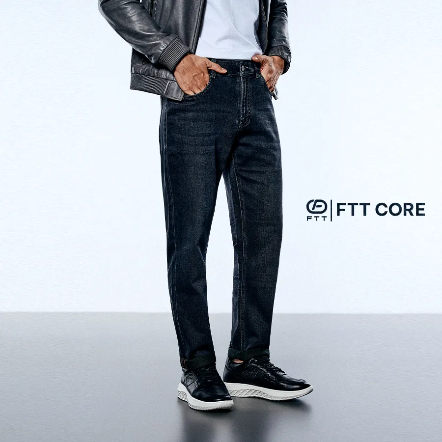 [FTT Core] Quần Jean FTT Core siêu co giãn, siêu nhẹ, mặc thoải mái - 1JE80 Xanh than