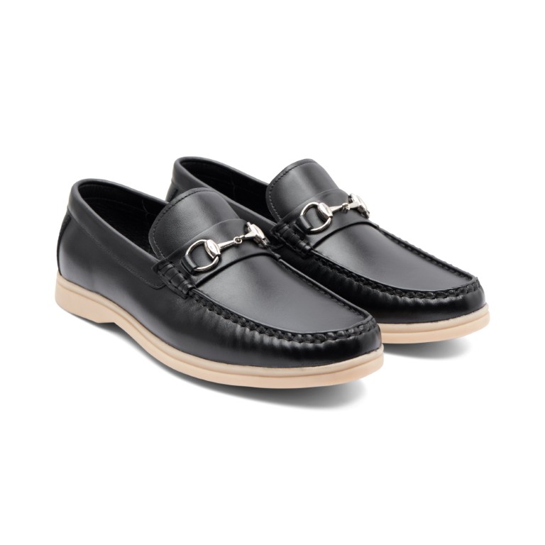 Giày da bò Horsebit Loafer đế cao su nhiệt dẻo FC002B0