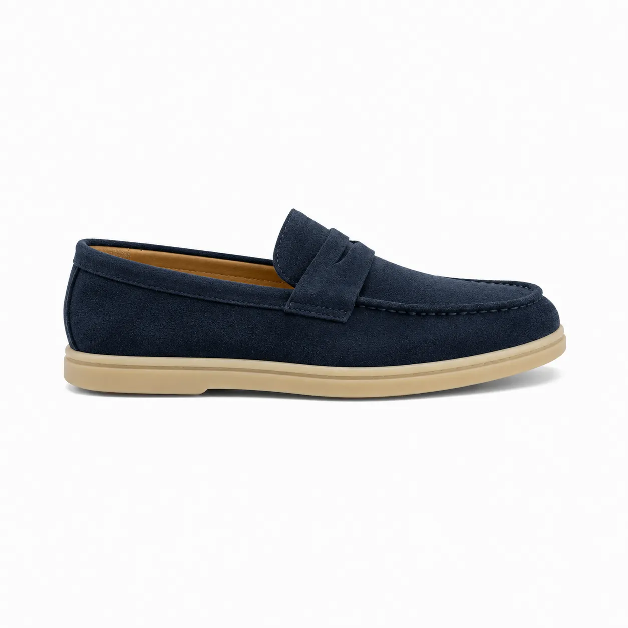 Giày Penny Loafer da lộn khâu viền mũi - FC005B2 (4 màu)